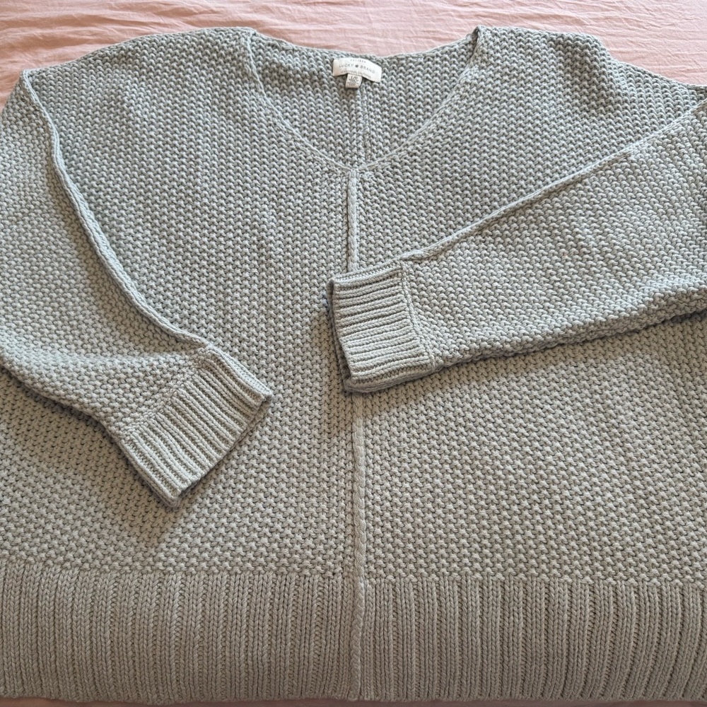 Lucky Brand Textured Knit Sweater